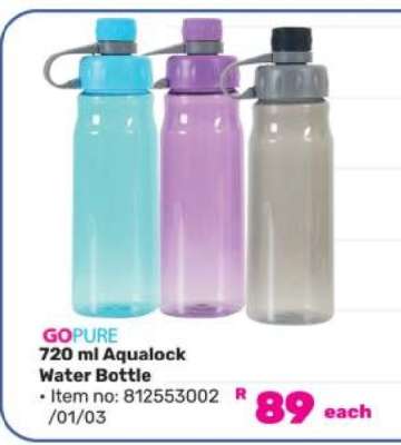 GOPURE 720 ml Aqualock Water Bottle