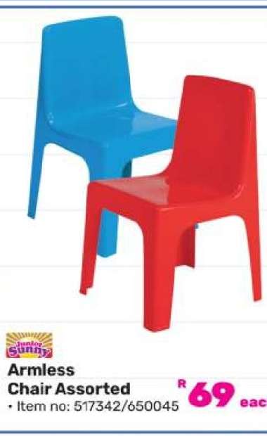 Armless Chair Assorted