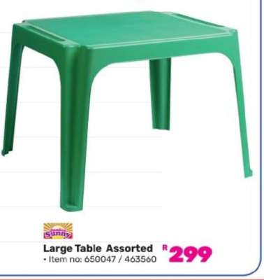 Large Table Assorted