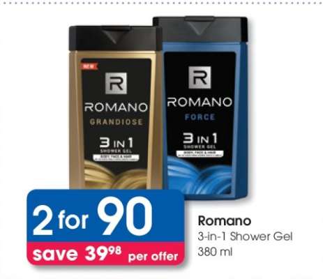 Romano 3-in-1 Shower Gel 380 ml