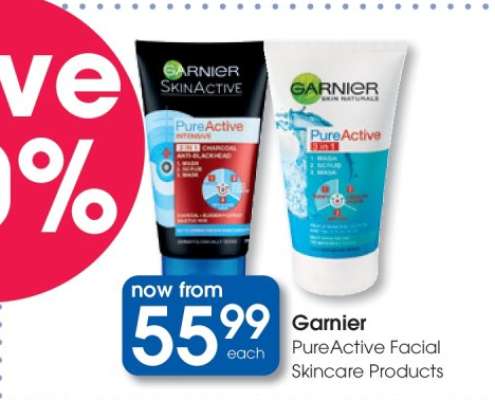Garnier PureActive Facial Skincare Products