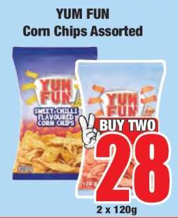 YUM FUN Corn Chips Assorted
