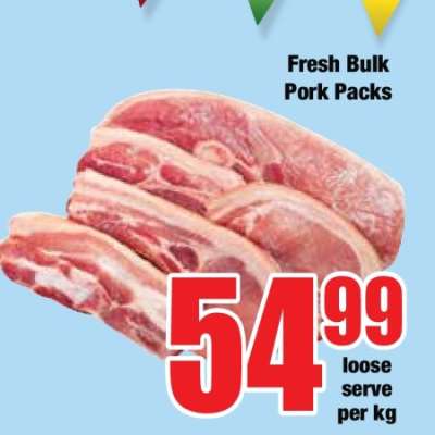 Fresh Bulk Pork Packs
