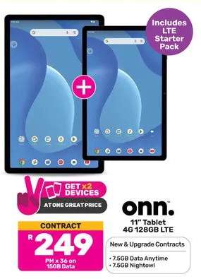 onn. 11" Tablet 4G 128GB LTE