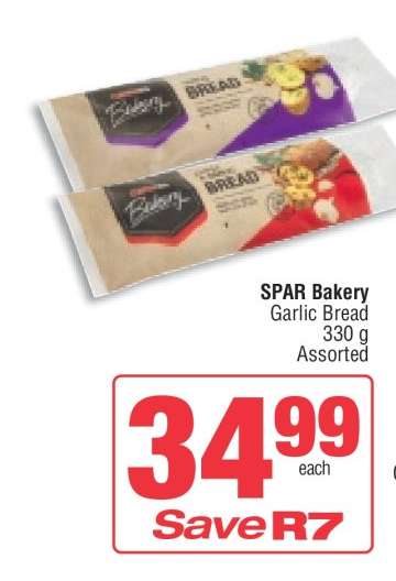 SPAR Bakery Garlic Bread