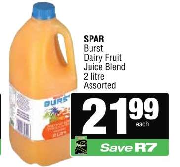 SPAR Burst Dairy Fruit Juice Blend