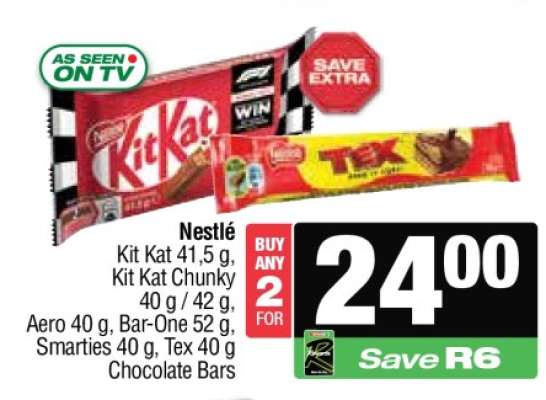 NESTLE CHOCOLATE BARS