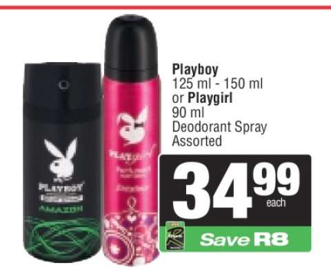 Playboy or Playgirl Deodorant Spray