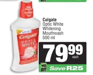 Colgate Optic White Whitening Mouthwash 500 ml