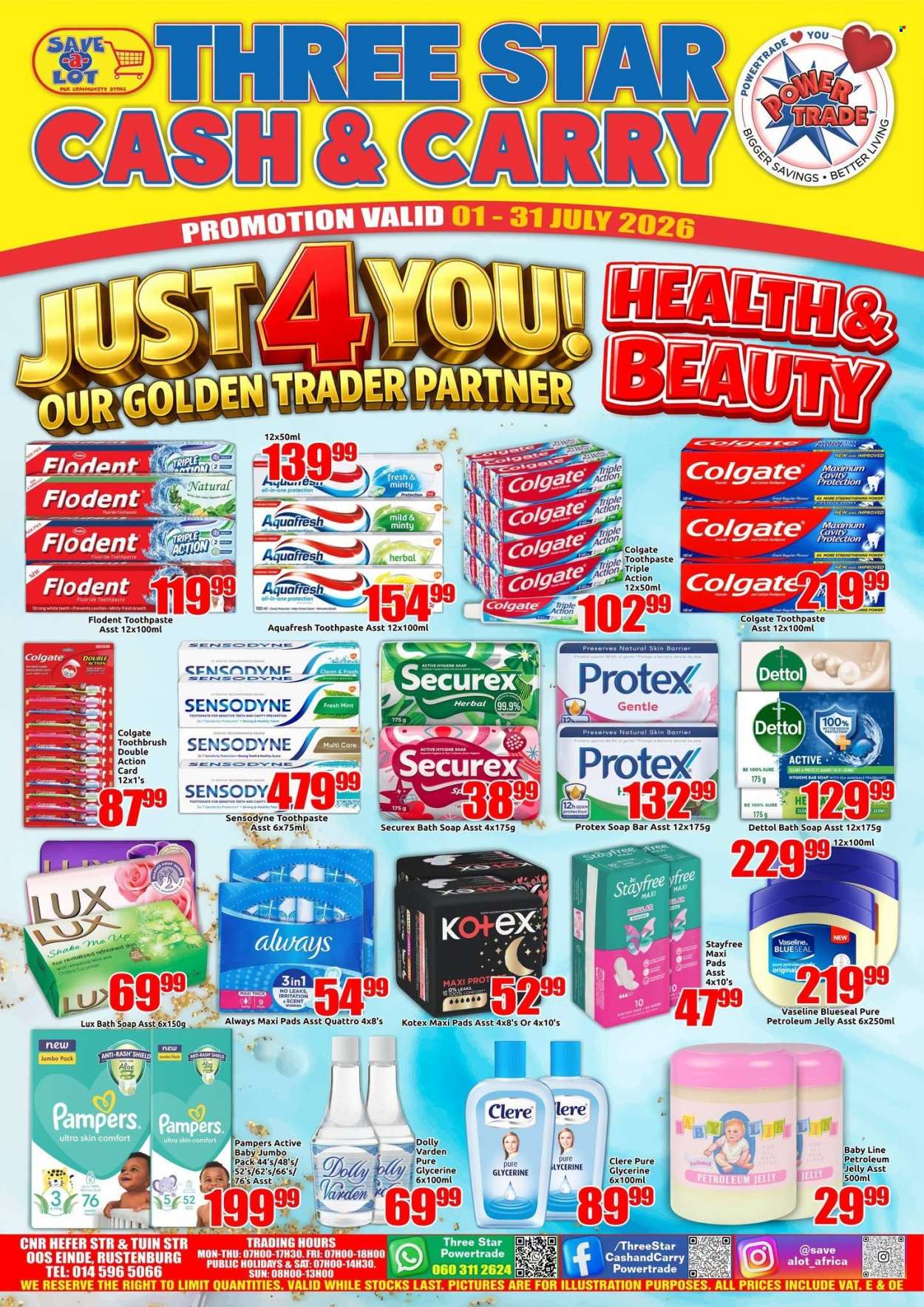 Three Star Cash and Carry specials - 07.01.2026 - 07.31.2026. Page 1