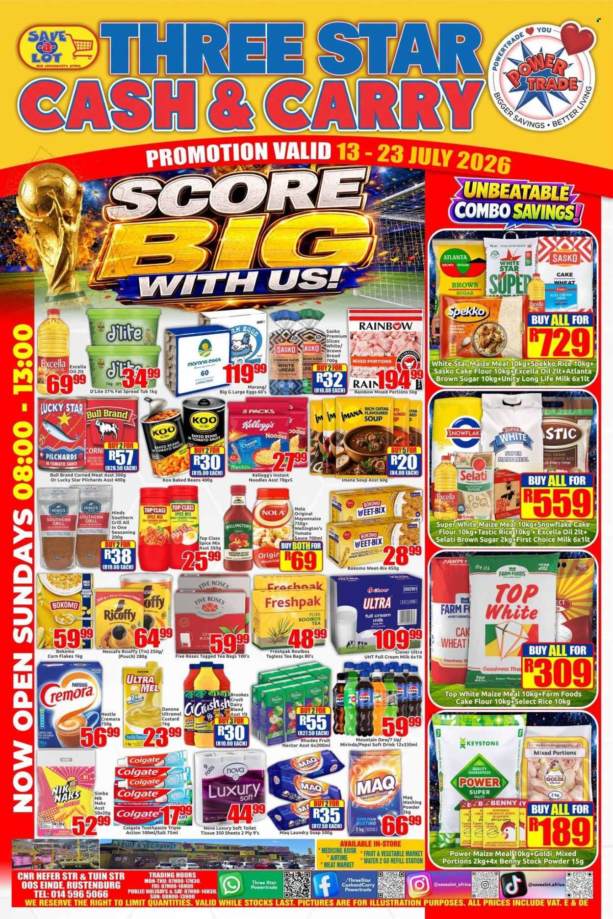Three Star Cash and Carry specials - 07.13.2026 - 07.23.2026. Page 1