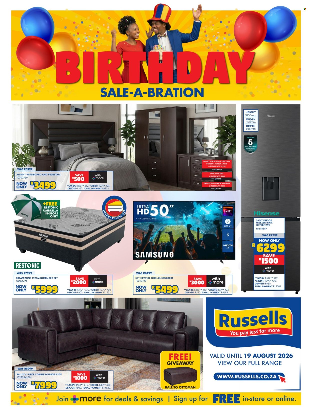 Russells specials - 07.16.2026 - 08.19.2026. Page 1