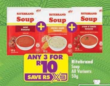 RITEBRAND SOUP all variants 50g