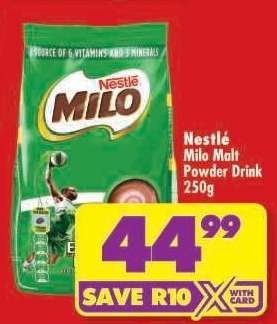 NESTLÉ MILO MALT POWDER DRINK 250g