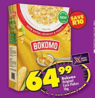 Bokomo Original Corn Flakes 1kg