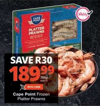 Cape Point Frozen Platter Prawns