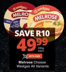 Melrose Cheese Wedges All Variants