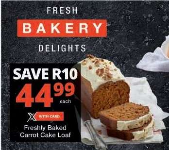 Freshly Baked Carrot Cake Loaf