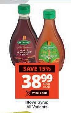 ILLOVO Syrup (All variants)
