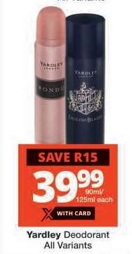 Yardley Deodorant