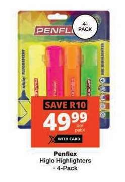PENFLEX HIGLO HIGHLIGHTERS