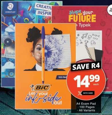 BIC A4 Exam Pad