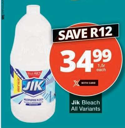 JIK BLEACH all variants