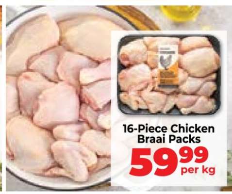 16 Piece Chicken Braai Packs