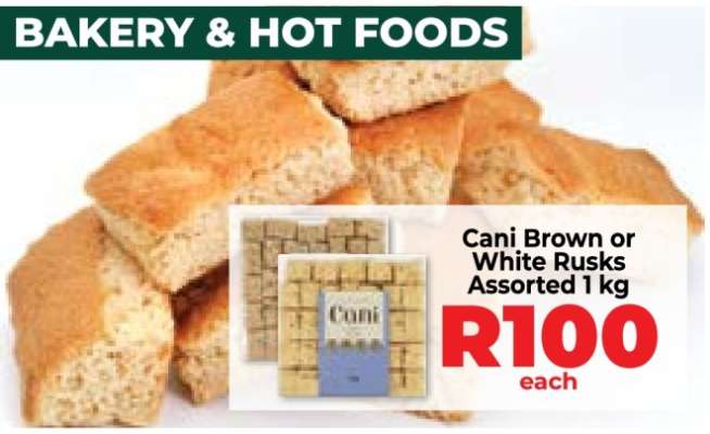 Cani Brown or White Rusks Assorted 1 kg