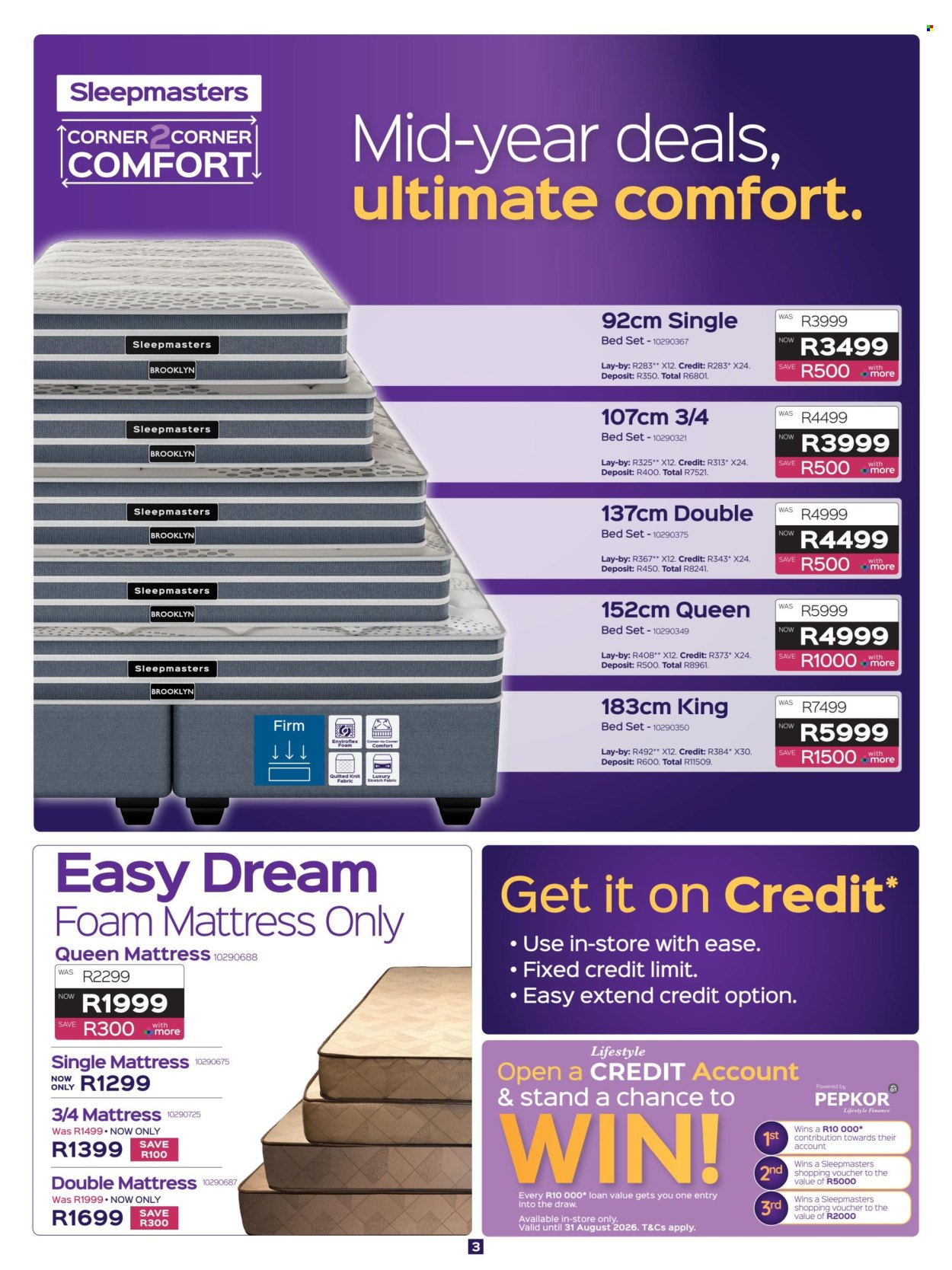 Sleepmasters specials - 07.16.2026 - 08.19.2026. Page 3