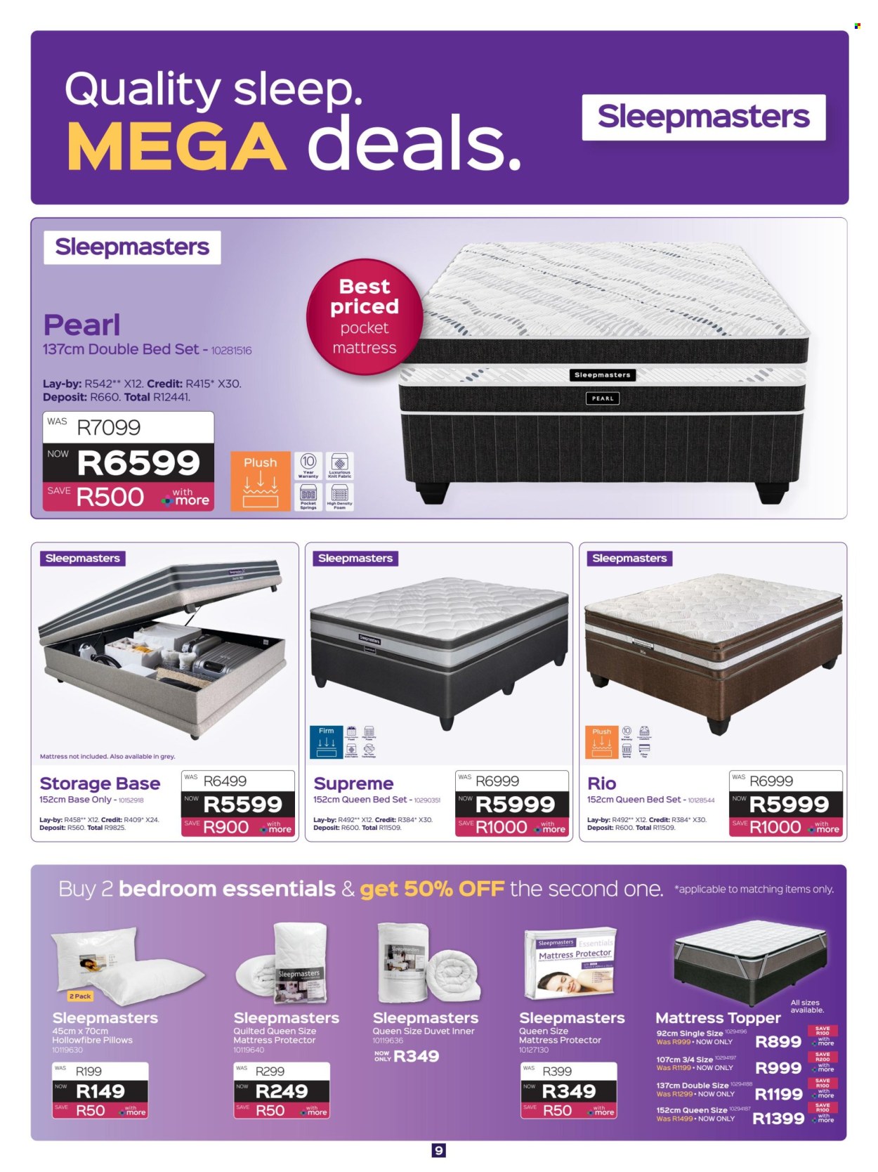 Sleepmasters specials - 07.16.2026 - 08.19.2026. Page 9