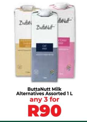 ButtaNutt Milk Alternatives Assorted 1 L