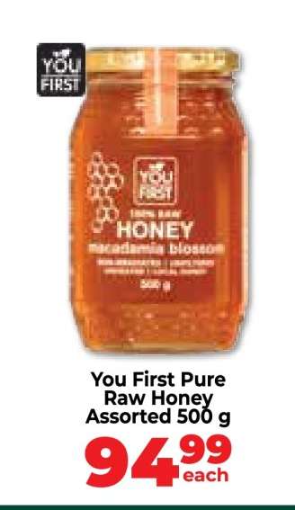 You First Pure Raw Honey Assorted 500 g