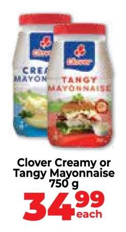 Clover Creamy or Tangy Mayonnaise