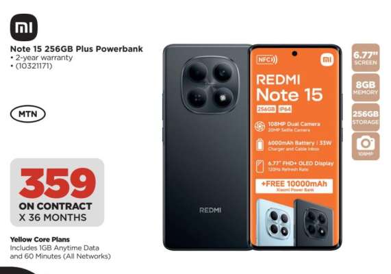 Note 15 256GB Plus Powerbank