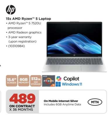 HP 15s AMD Ryzen™ 5 Laptop