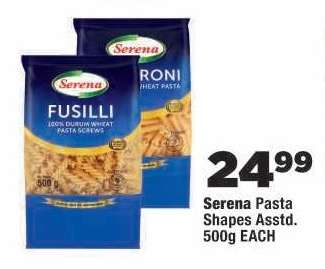 Serena Pasta Shapes Asstd.