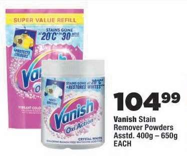 Vanish Stain Remover Powders
