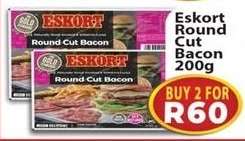 Eskort Round Cut Bacon 200g