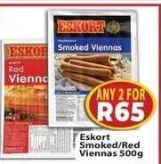 Eskort Smoked/Red Viennas 500g
