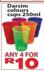 Darsim colours cups 250ml