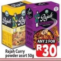 Rajah Curry powder assrt 50g