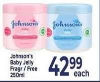 Johnson's Baby Jelly Fragr / Free 250ml