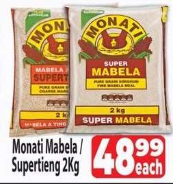 Monati Mabela/Supertieng 2Kg