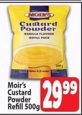 Moir's Custard Powder Refill 500g