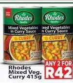 Rhodes Mixed Veg. Curry 415g