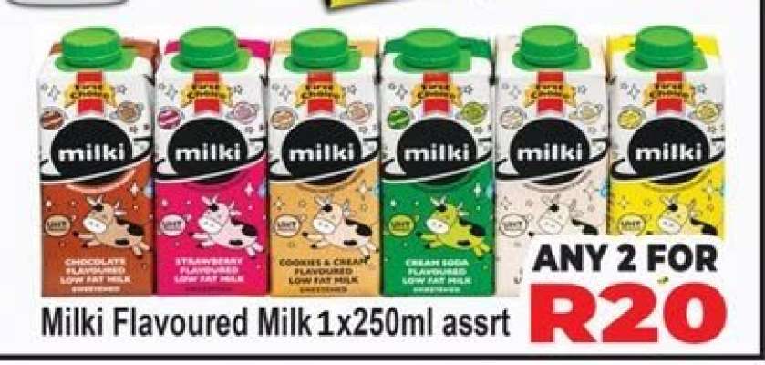 Milki Flavoured Milk 1x250ml asst