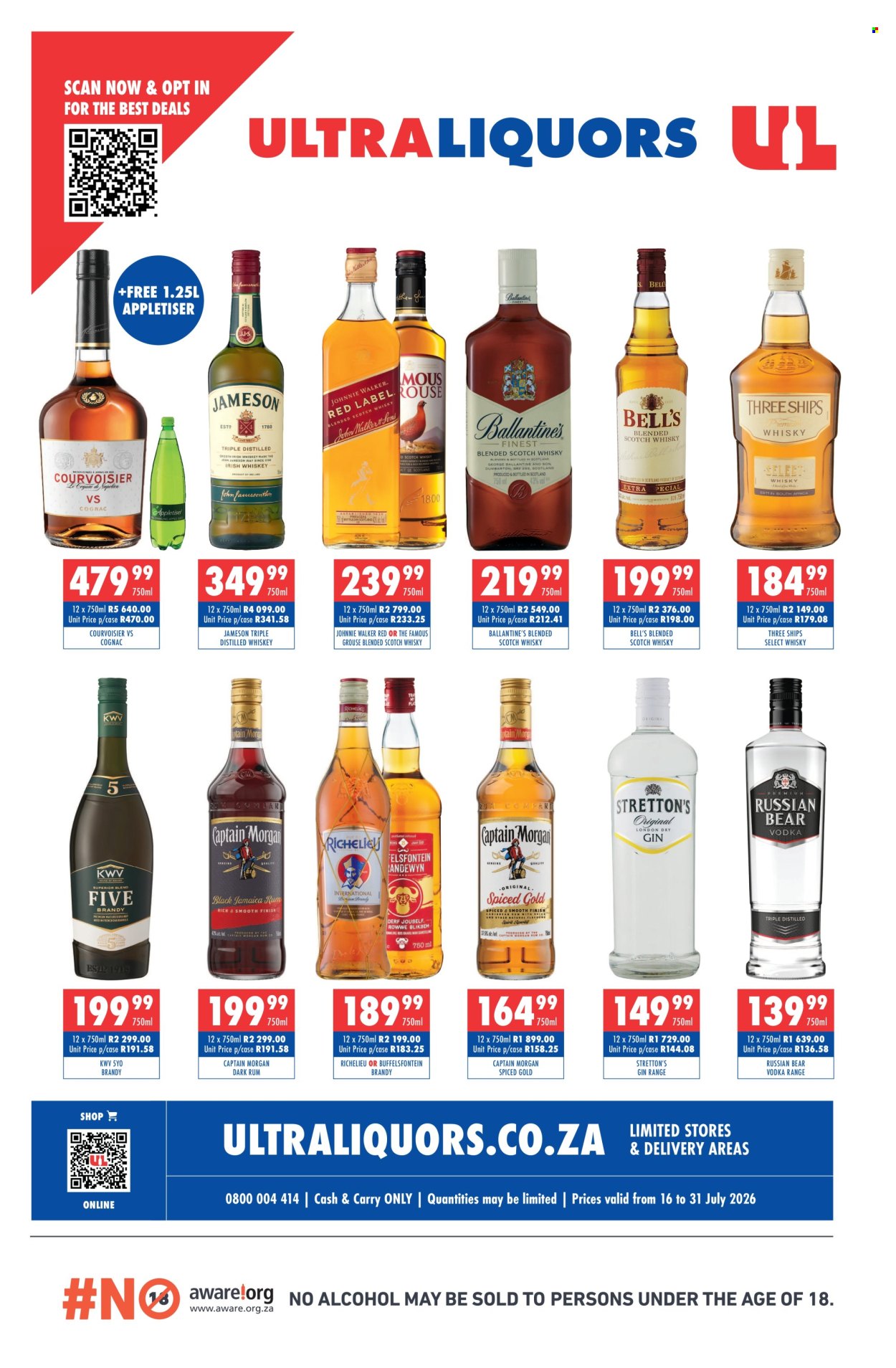 Ultra Liquors specials - 07.16.2026 - 07.31.2026. Page 1
