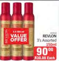 REVLON 3's Assorted