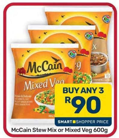 McCain Stew Mix or Mixed Veg 600g